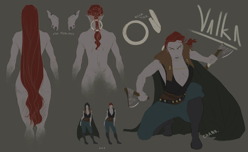Character Sheet of OC "Valka"